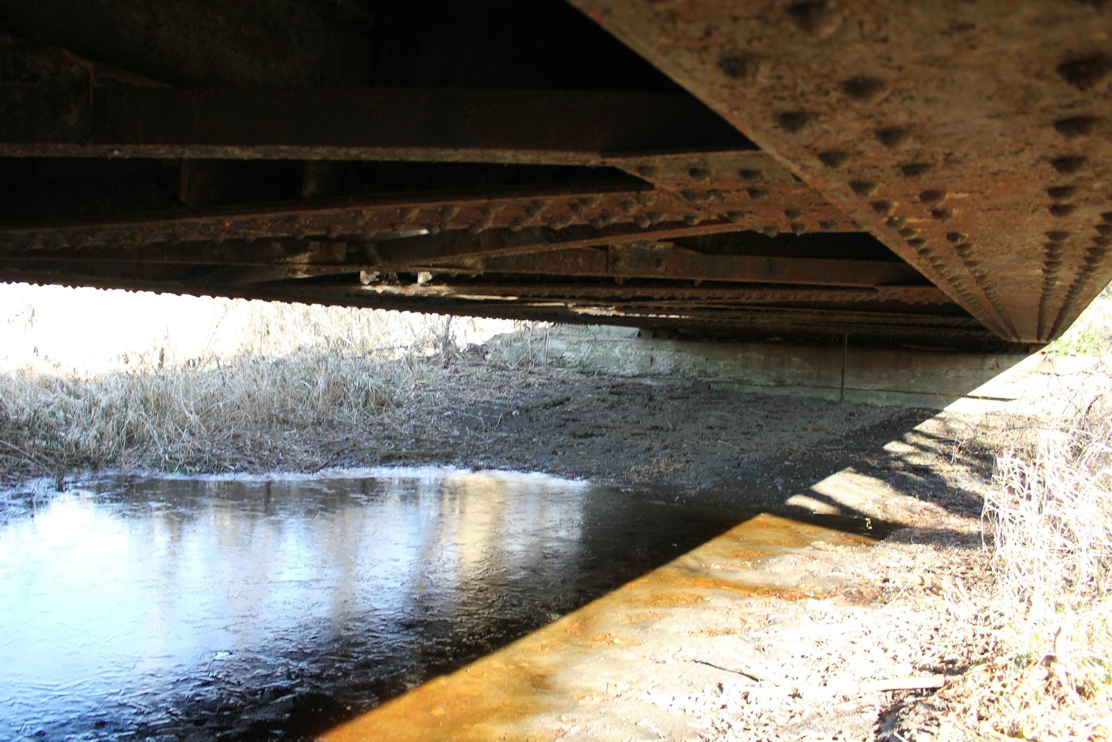 Under bridge